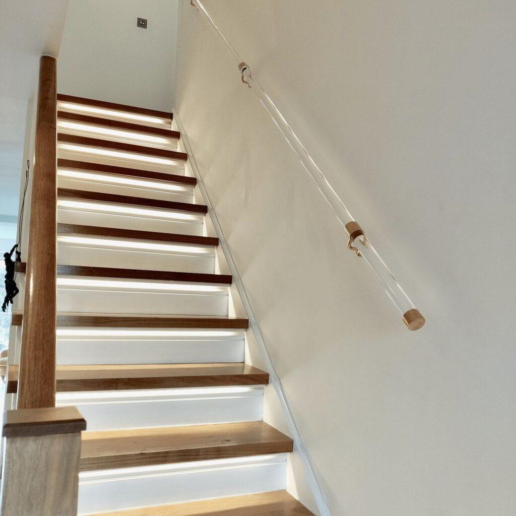 perspex handrail for stairs