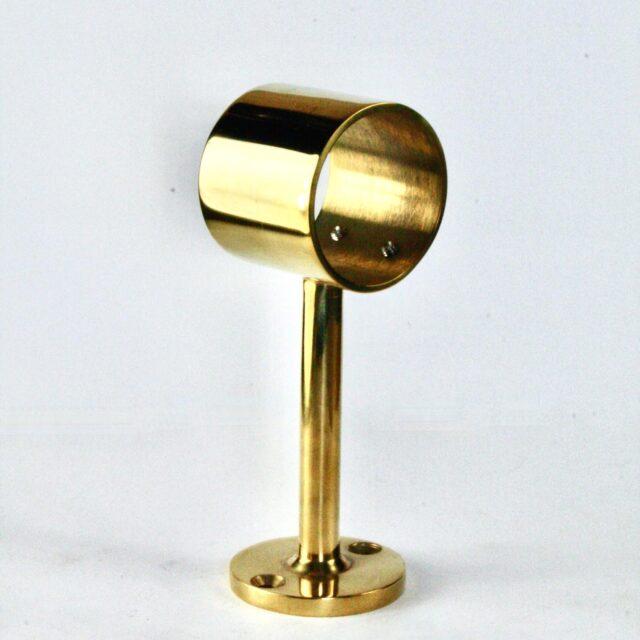Solid Brass Bracket for 38mm Pole with Tall Projection