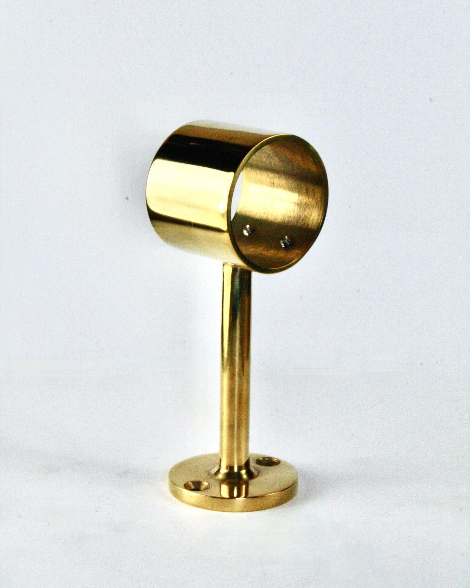 Solid Brass Bracket for 38mm Pole with Tall Projection