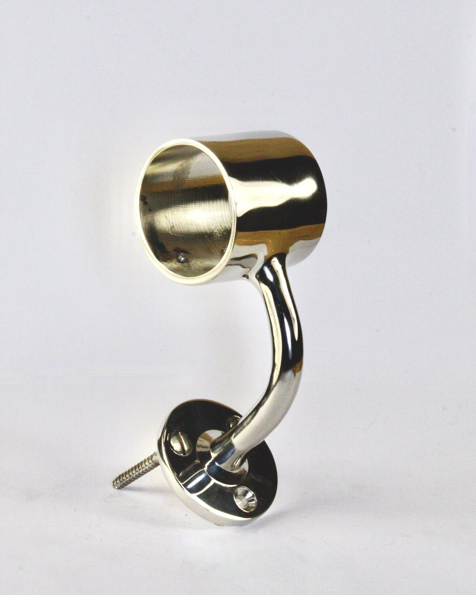Solid Brass Handrail Bracket for 38mm Rods - 1.5" Diameter Rods
